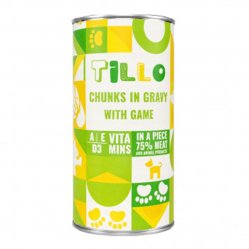 TILLO Chunks in gravy Game mitās mērcē, 1250 g