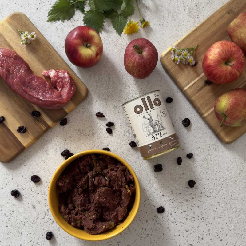 OLLO Pure Deer mitrā barība suņiem, 850 g