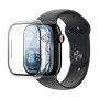 AmazingThing Radix FullGuard stikla ekrāna aizsargs ar korpusu Apple Watch Series 11 46 mm, caurspīdīgs