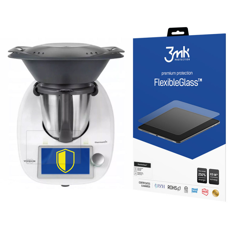 3MK FlexibleGlass Thermomix TM6 hibrīdā stikla ekrāna aizsargplēve
