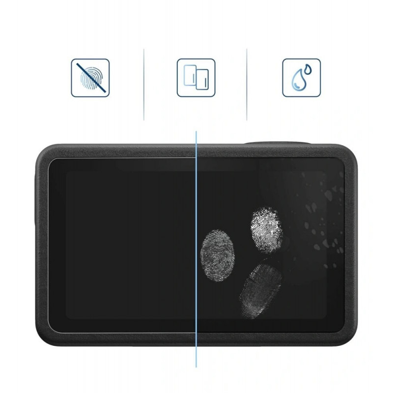 Tech-Protect Glass Fit+ rūdītais stikls darbības kamerai DJI Osmo Action 5 Pro, caurspīdīgs (2 gab.)