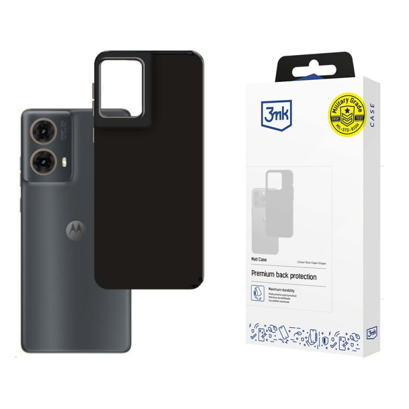 3MK Matt Case Motorola Moto G85, melns