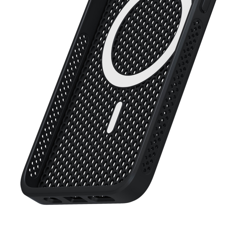3mk COOLing MagCase Apple iPhone 16 viedtālruņa maciņš, melns