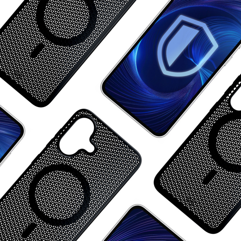3mk COOLing MagCase Apple iPhone 16 viedtālruņa maciņš, melns