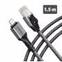 Goobay AXAGON ADE-CM15 USB-C Gigabit Ethernet adapteris ar iebūvētu 1,5 m CAT6 kabeli, RJ-45