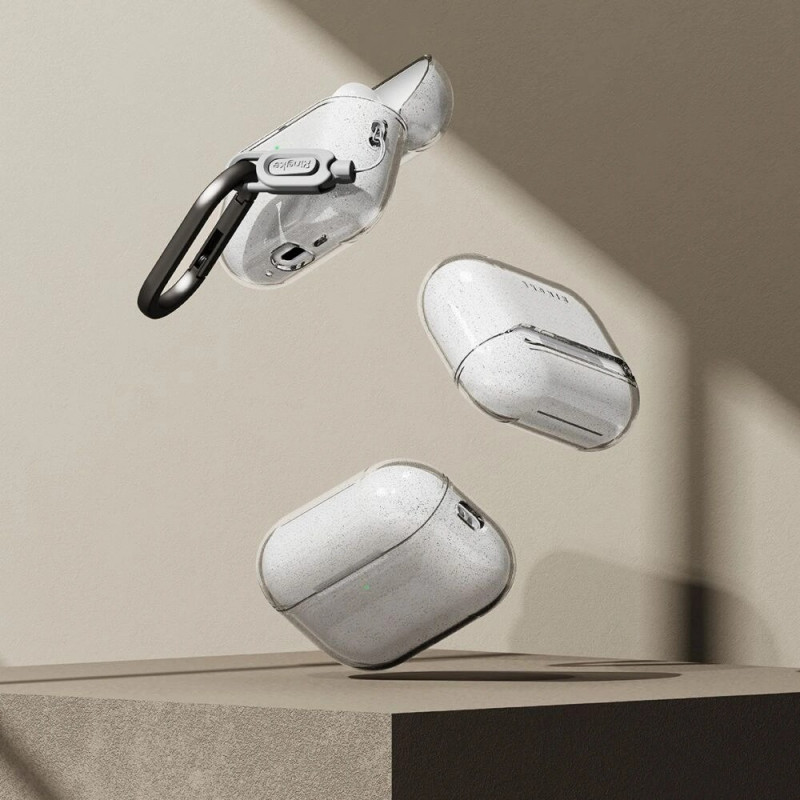 Ringke Air Ringke maciņš Apple AirPods Pro 3 austiņu uzlādes futrālim, caurspīdīgs ar spīdumiem