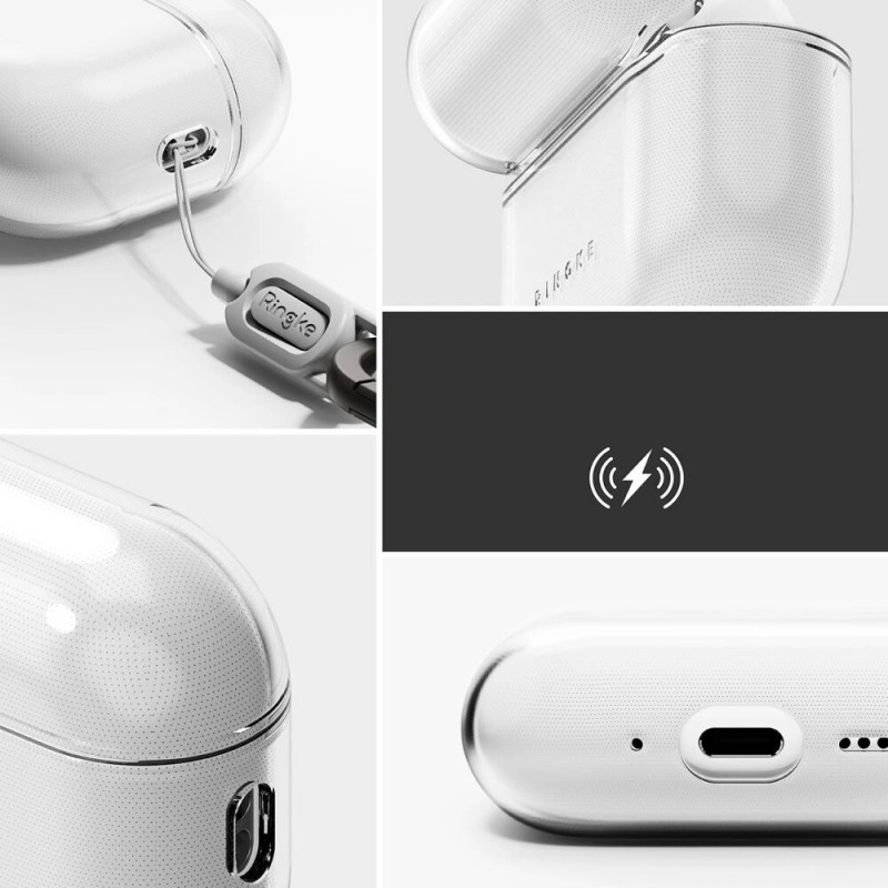 Ringke Air Ringke maciņš Apple AirPods Pro 3 austiņu uzlādes futrālim, caurspīdīgs