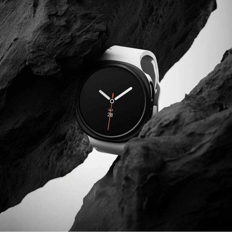Ringke Slim RGK11818 pulksteņa korpuss Samsung Galaxy Watch 8 / 9 40 mm, caurspīdīgs un matēti melns (2 gab.)