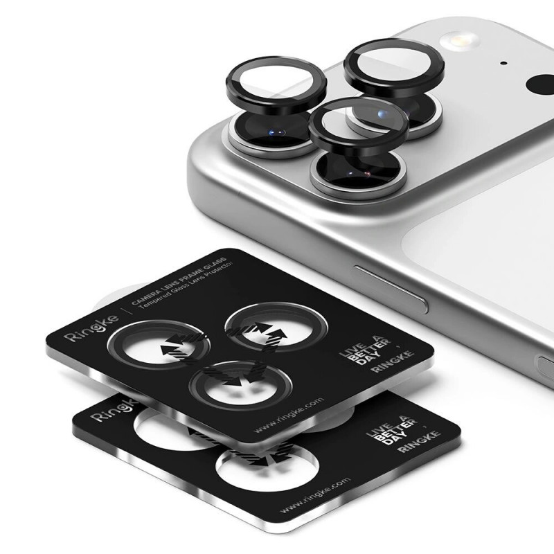Ringke kameras rāmja aizsargs Apple iPhone 17 Pro / 17 Pro Max, melns (2 gab.)