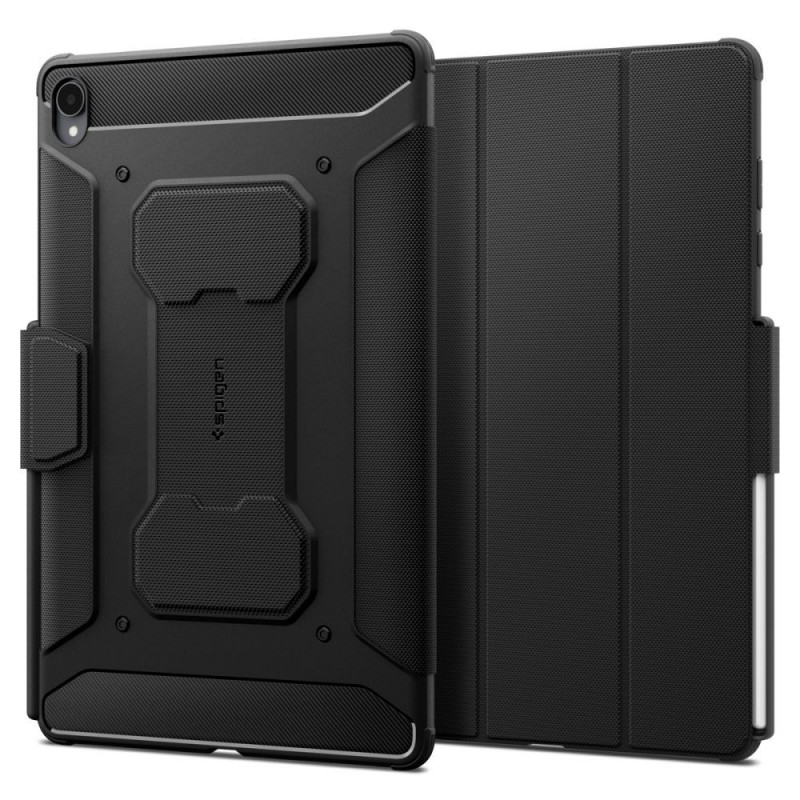 Spigen Rugged Armor ACS11822 planšetdatora maciņš Samsung Galaxy Tab S12+ 12.6 (X840 / X846b), matēti melns