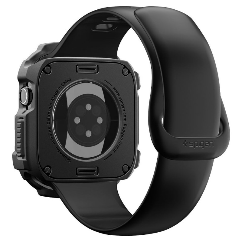 Spigen Rugged Armor ACS11886 maciņš Apple Watch 12 46 mm, matēti melns