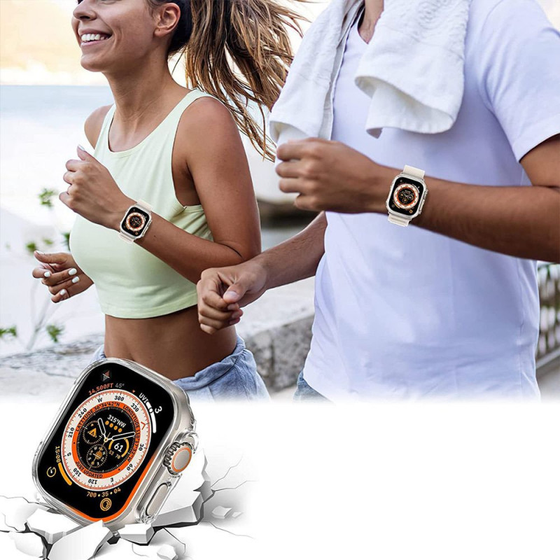 Tech-Protect Defense360 korpuss Apple Watch Ultra 1 / 2 / 3 49 mm, caurspīdīgs