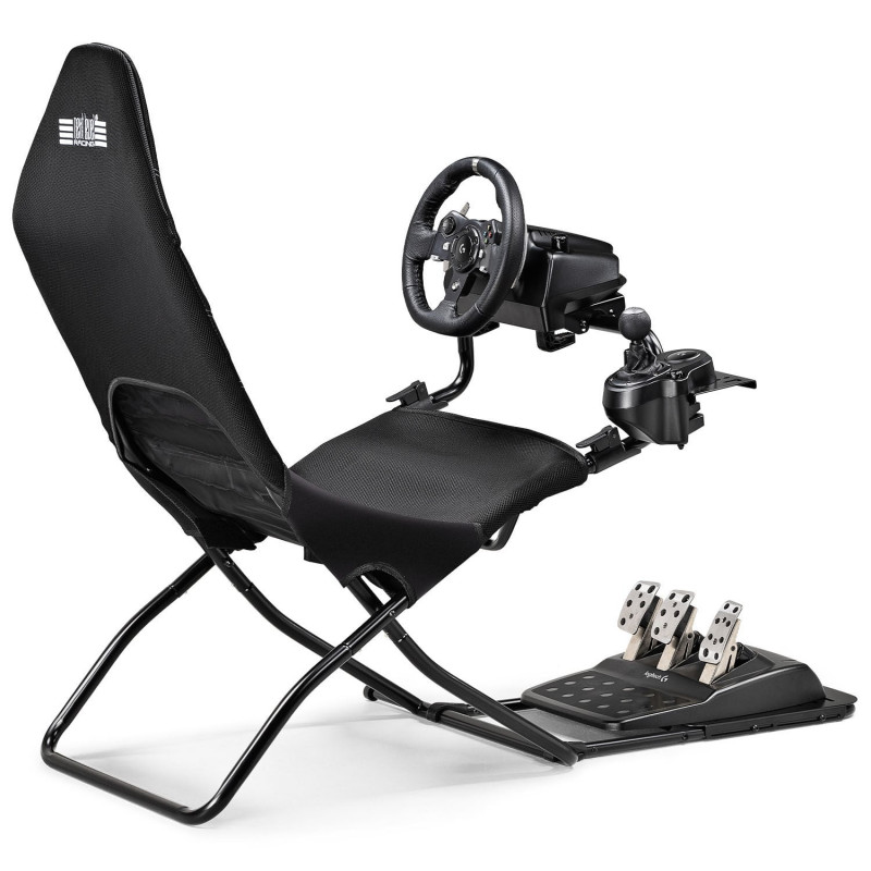 Next Level Racing GTLite Air salokāms sacīkšu kokpits, SIMAERO siets, melns (Next Level Racing)