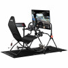 Next Level Racing GTLite Air salokāms sacīkšu kokpits, SIMAERO siets, melns (Next Level Racing)