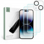 Tech-Protect Supreme Set rūdītais stikls Apple iPhone 15, caurspīdīgs (2+1 gab.)