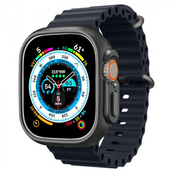 Spigen Thin Fit Apple Watch Ultra 1 / 2 / 3 49 mm, melns