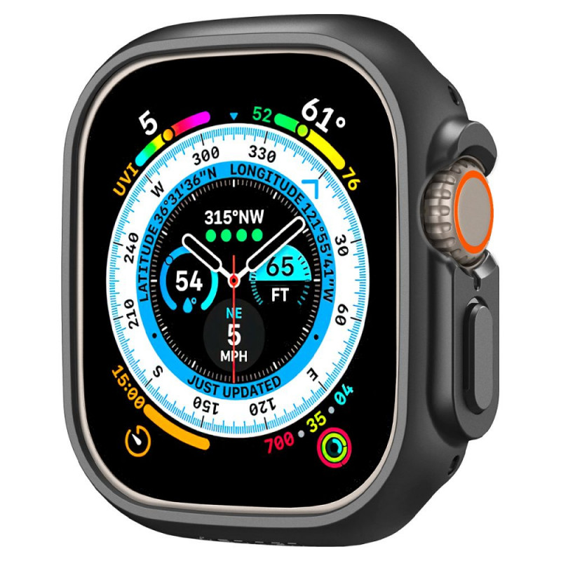Spigen Thin Fit Apple Watch Ultra 1 / 2 / 3 49 mm, melns