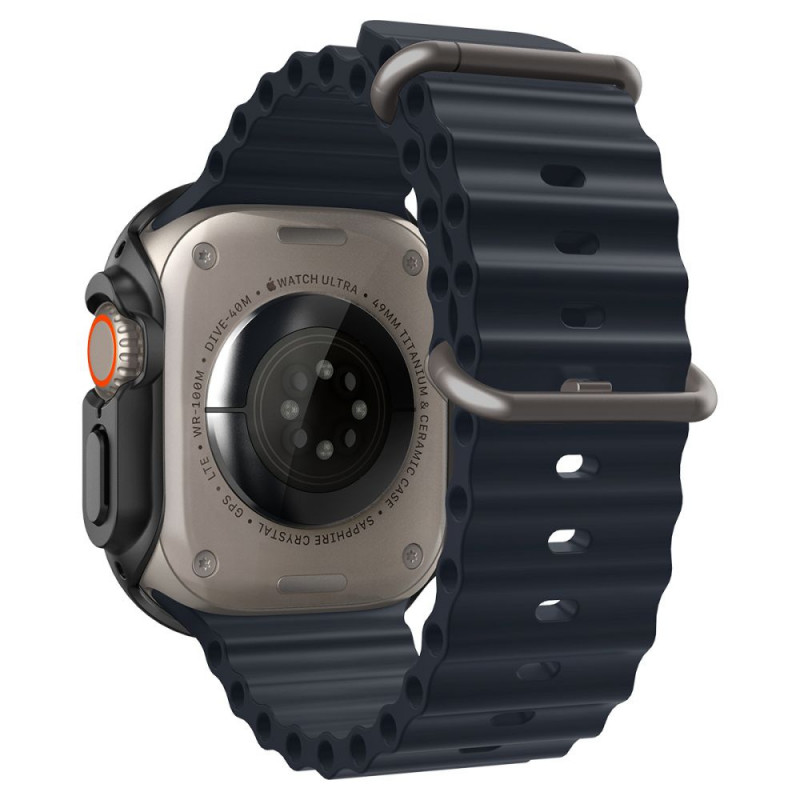 Spigen Thin Fit Apple Watch Ultra 1 / 2 / 3 49 mm, melns
