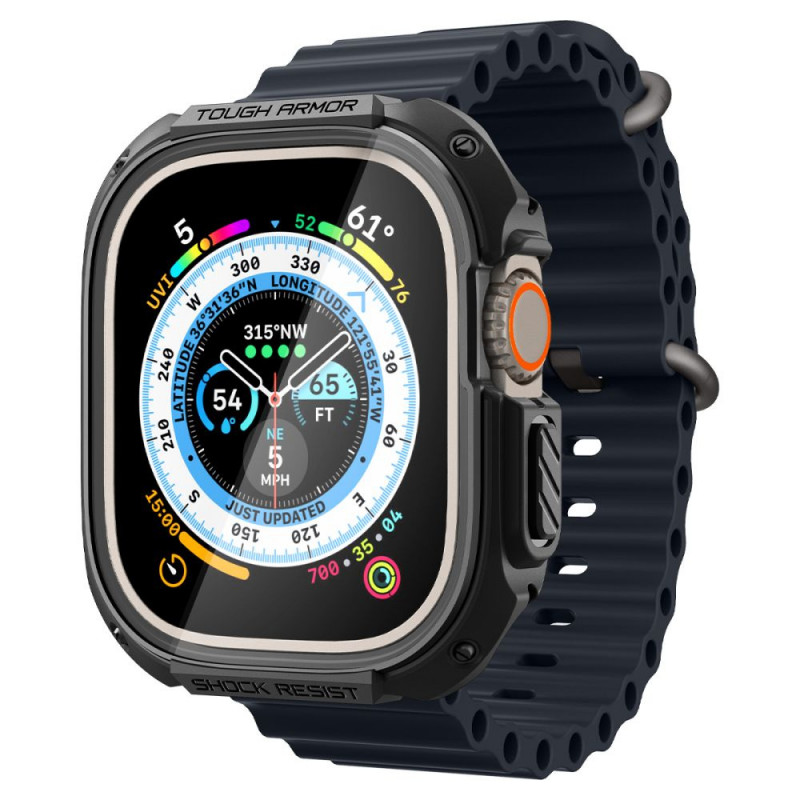 Spigen Tough Armor Apple Watch Ultra 49 mm maciņš, melns