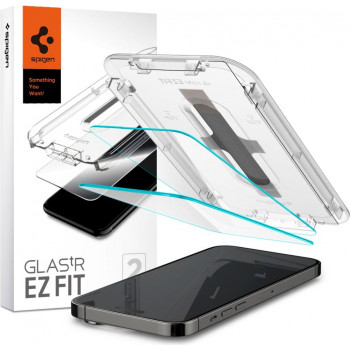 Spigen GLAS.tR EZ Fit rūdītais stikls Apple iPhone 14 Pro, caurspīdīgs (2 gab.)