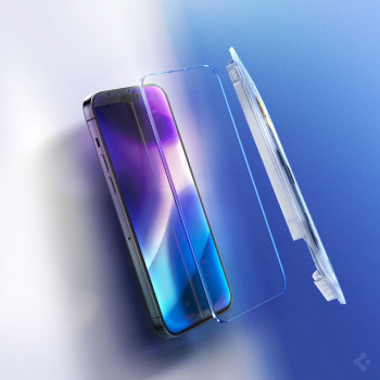 Spigen GLAS.tR EZ Fit rūdītais stikls Apple iPhone 14 Pro, caurspīdīgs (2 gab.)