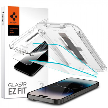 Spigen GLAS.tR EZ Fit rūdītais stikls Apple iPhone 14 Pro Max (2 gab.)