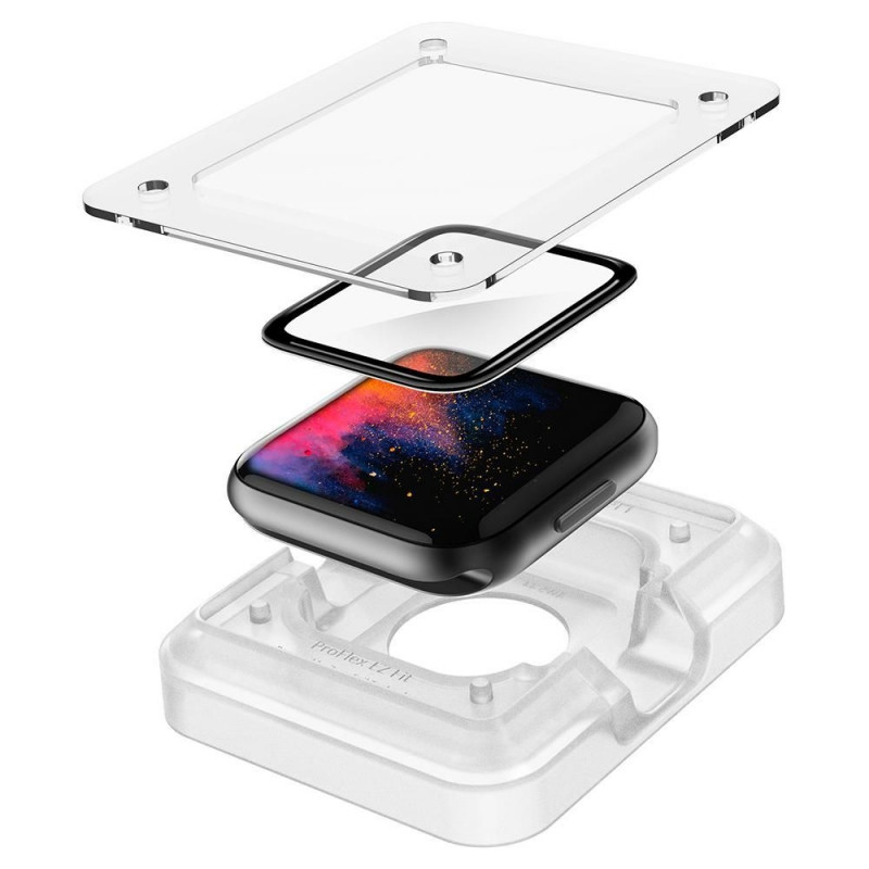 Spigen ProFlex EZ Fit AFL01220 hibrīdstikla ekrāna aizsargs Apple Watch 4/5/6/7/8/9/SE 44/45 mm
