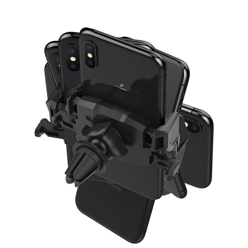 Spigen Click.r 000CP26265 tālruņa turētājs automašīnas gaisa vadam, melns