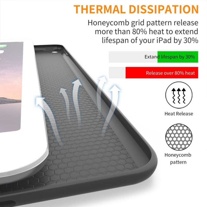 Tech-Protect Smartcase THP770BLK apvalks Apple iPad 9.7 (2017/2018, 5./6. paaudze), melns