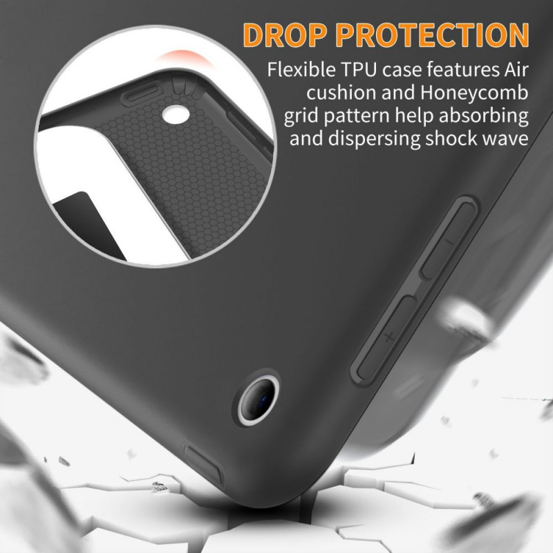 Tech-Protect Smartcase THP770BLK apvalks Apple iPad 9.7 (2017/2018, 5./6. paaudze), melns
