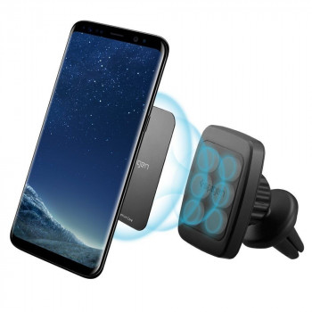 Spigen H12 magnētiskais telefona turētājs auto gaisa režģim 000CD20115, melns