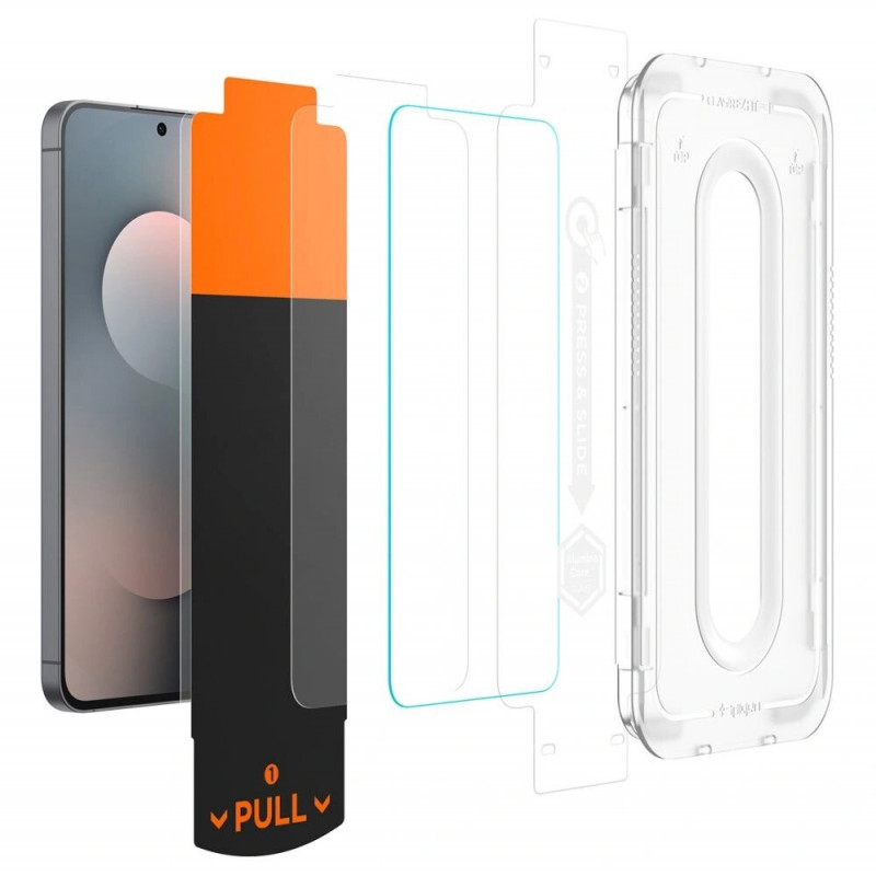Spigen Glas.tR EZ Fit Pro rūdītais stikls Samsung Galaxy S25 FE, Clear (2 gab.)