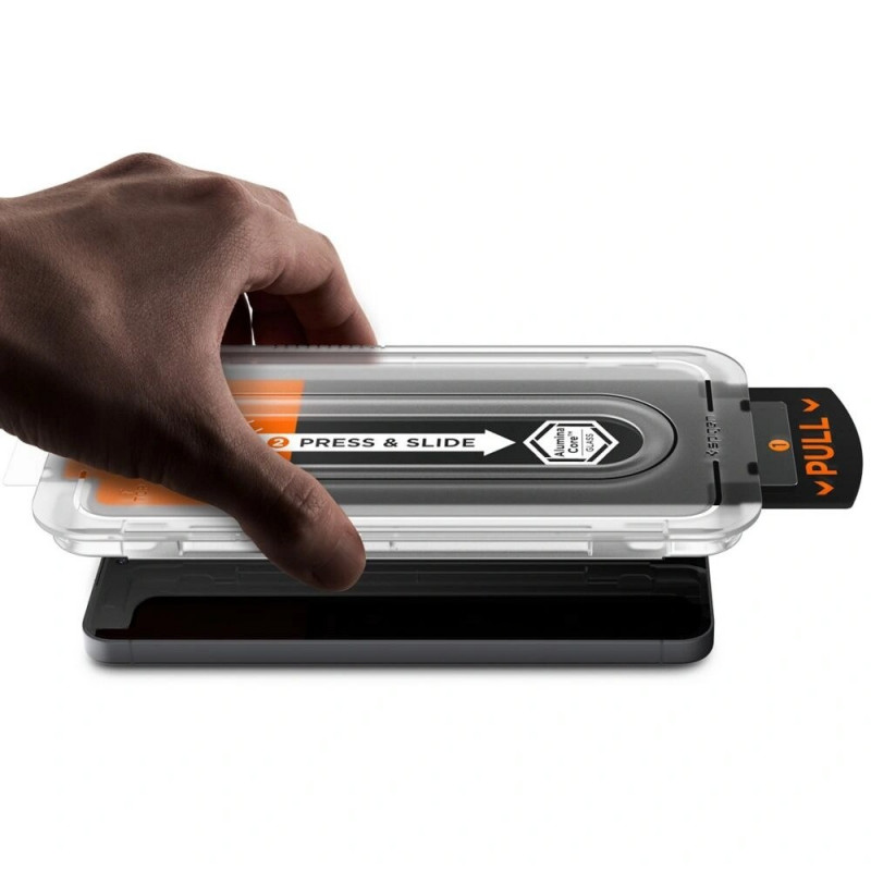 Spigen Glas.tR EZ Fit Pro rūdītais stikls Samsung Galaxy S25 FE, Clear (2 gab.)
