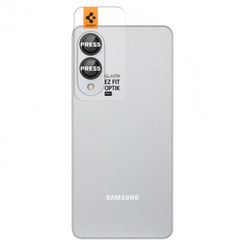 Spigen Optik Pro Glas.tR EZ Fit AGL09413 kameras aizsargs Samsung Galaxy S25 Edge, melns (2 gab.)