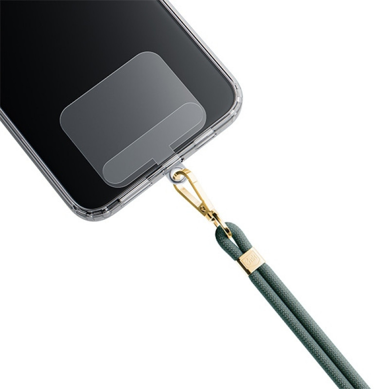 3MK EasyClip telefona aukla, Dark Green / Gold