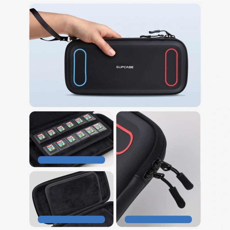 Supcase Carrying Mini pārnēsāšanas maciņš Nintendo Switch 2, melns