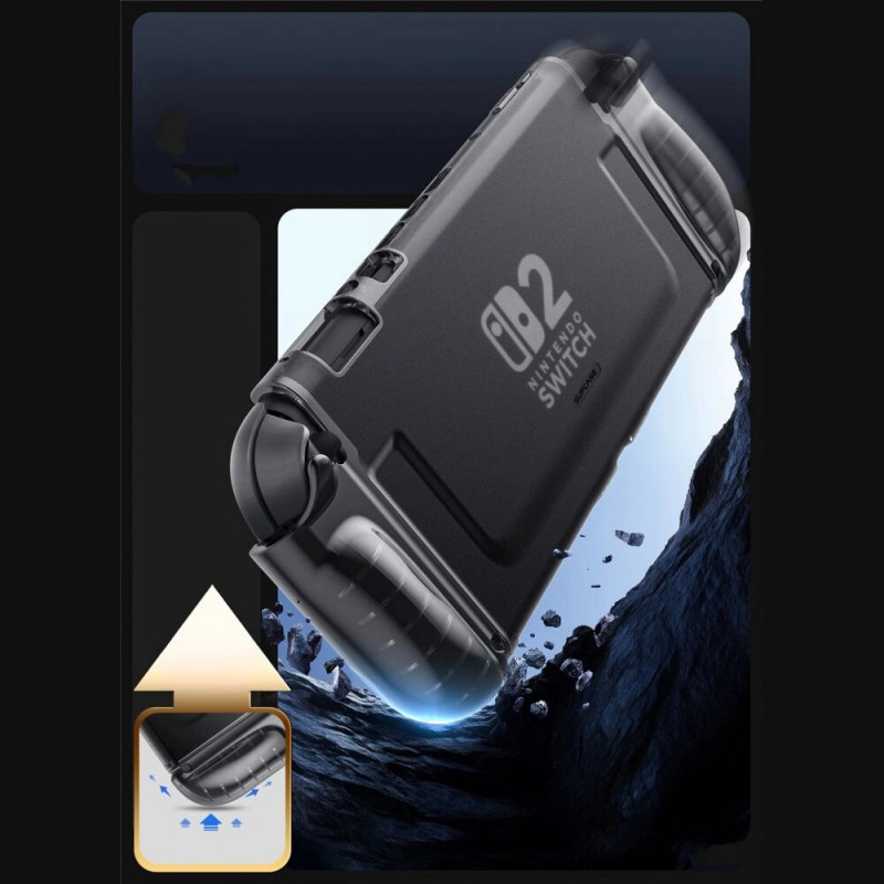 Supcase Crystal Case Nintendo Switch 2, Frost Black