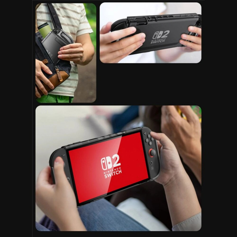 Supcase Crystal Case Nintendo Switch 2, Frost Black