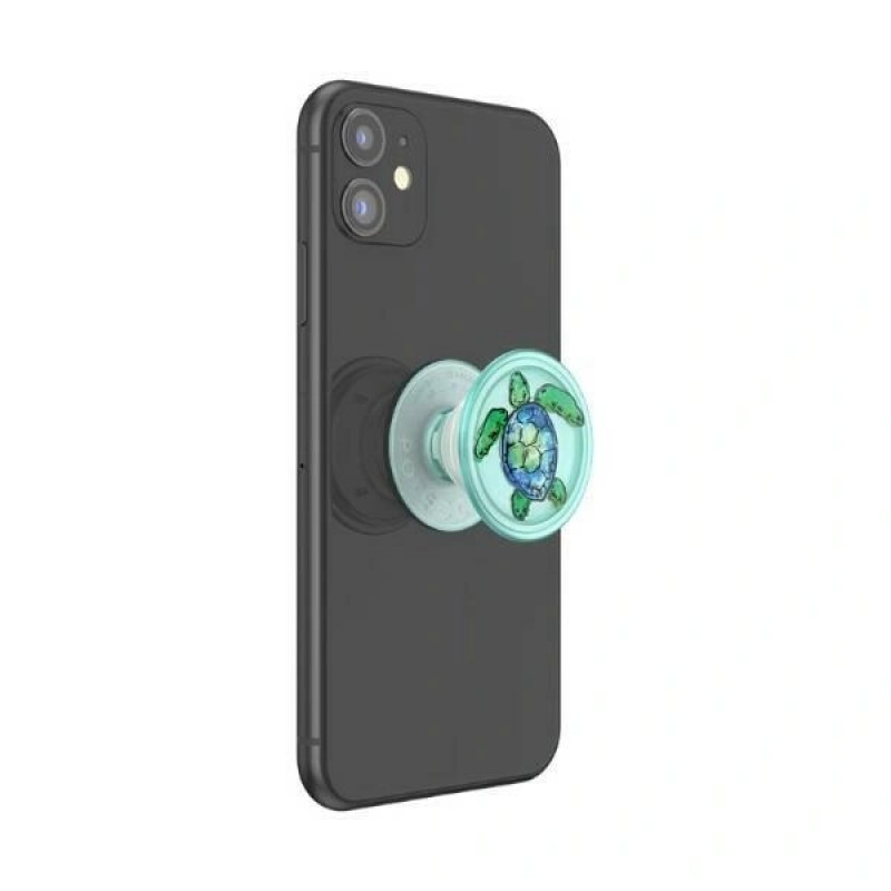 PopSockets PopGrip PlantCore Tortuga tālruņa satvērējs un statīvs