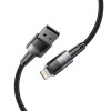 Tech-Protect UltraBoost USB-A/Lightning kabelis 12W 2.4A 100 cm, pelēks