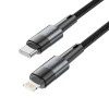 Tech-Protect UltraBoost USB-C/Lightning kabelis PD 20W 3A 200 cm, pelēks