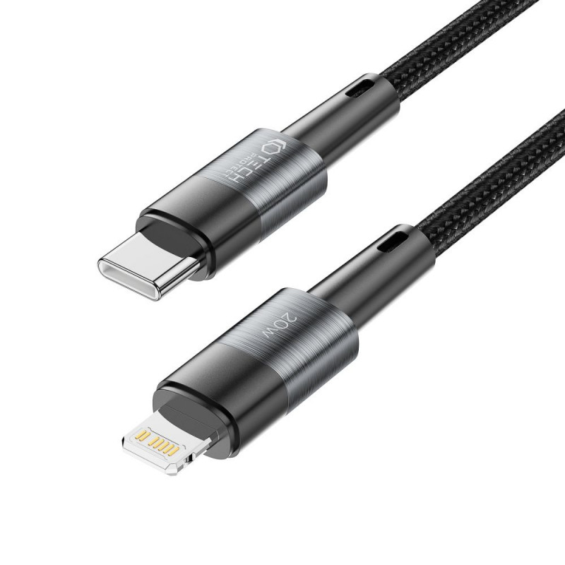 Tech-Protect UltraBoost USB-C/Lightning kabelis PD 20W 3A 200 cm, pelēks