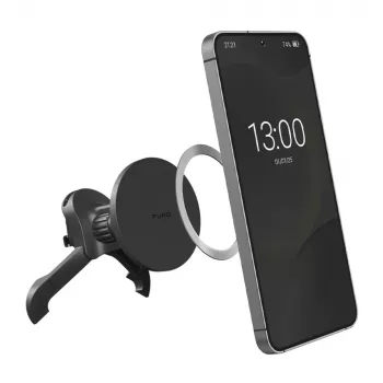 PURO regulējams auto turētājs, saderīgs ar MagSafe, melns