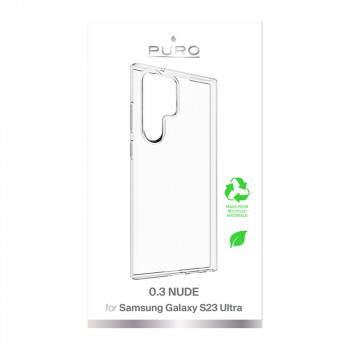 PURO 0.3 Nude apvalks Samsung Galaxy S23 Ultra, caurspīdīgs