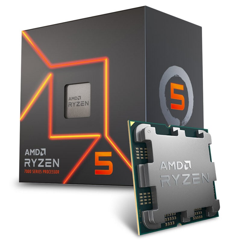 AMD Ryzen 5 7500 Box procesors, 5 GHz, Socket AM5 (100-100002264BOX)