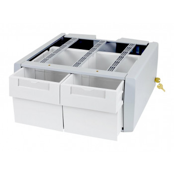 Ergotron StyleView SV43/44 Series papildu dubultais augstais montāžas komponents (2 atvilktņu modulis), pelēks/baltas krāsas