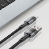 Tech-Protect Ultraboost USB-A / USB-C kabelis, 66W, 6A, 50 cm, pelēks