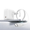 USAMS CC339 T76 45W GaN USB-C sienas lādētājs ar SJ711 USB-C–USB-C kabeli (1 m), balts