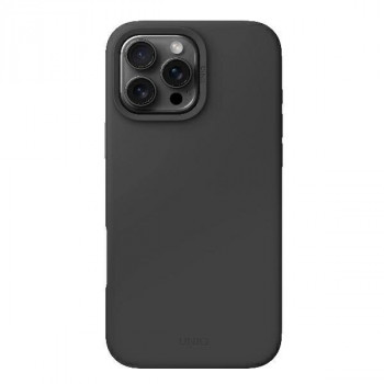 UNIQ Lino Hue vāciņš Apple iPhone 16 Pro, Magclick Charging, charcoal grey