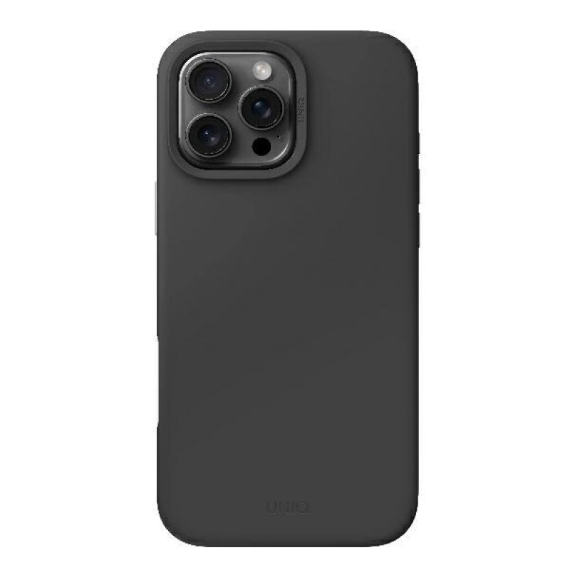 UNIQ Lino Hue vāciņš Apple iPhone 16 Pro, Magclick Charging, charcoal grey